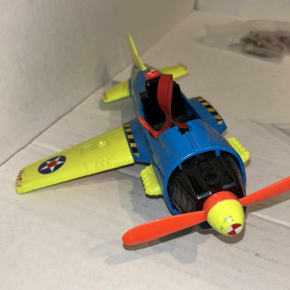 Vintage 1992 Incredible Crash Dummies Tyco Crash Plane Airplane Missing Wing B3